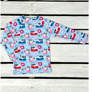 Kids Swim Long Sleeve Rash Guard, NWT 4T Rashguard, 4T Pool Sun SHIRT, 4T TOP
